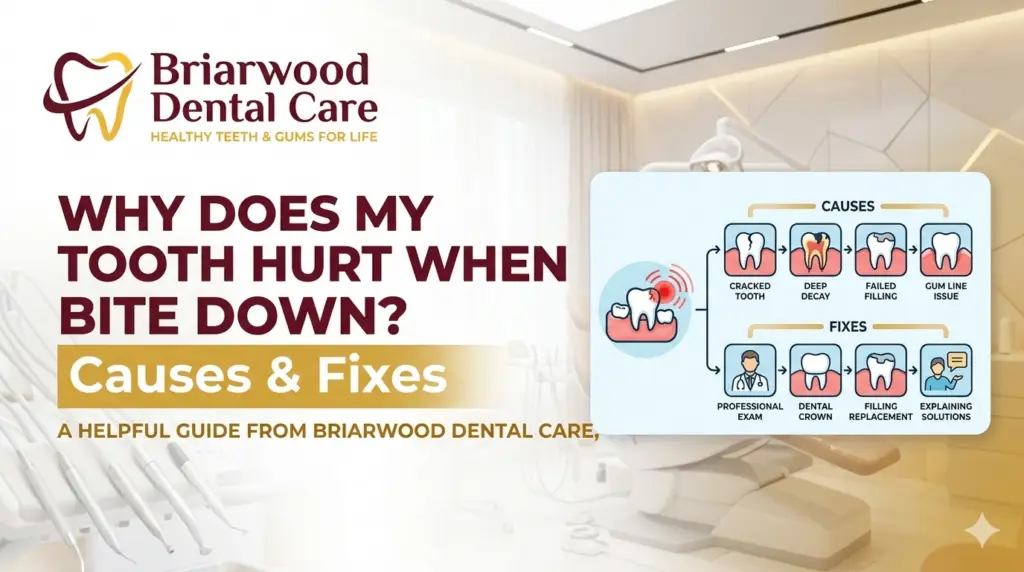 Why Does My Tooth Hurt When I Bite Down Causes & Fixes